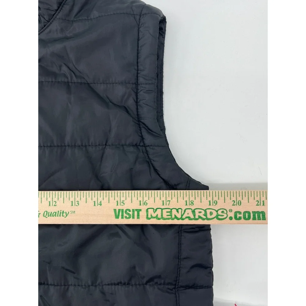 Nat Nast Mens Black Quilted Puffer Vest Full Zip Stand Collar Small‎ RN 136581